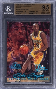 1996-97 Flair Showcase Legacy Collection Row 1 #31 Kobe Bryant Rookie Card (#130/150) – BGS GEM MINT 9.5